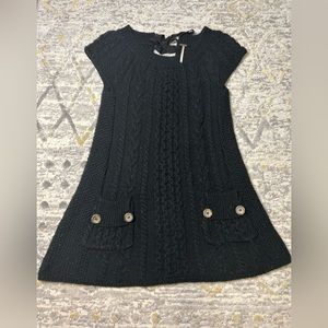 Free People Black Mini Sweater Dress Size Small